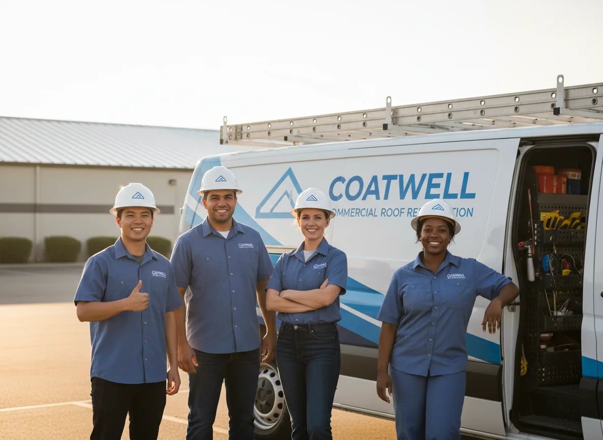 Commercial roof coating company in Lawler, IA
