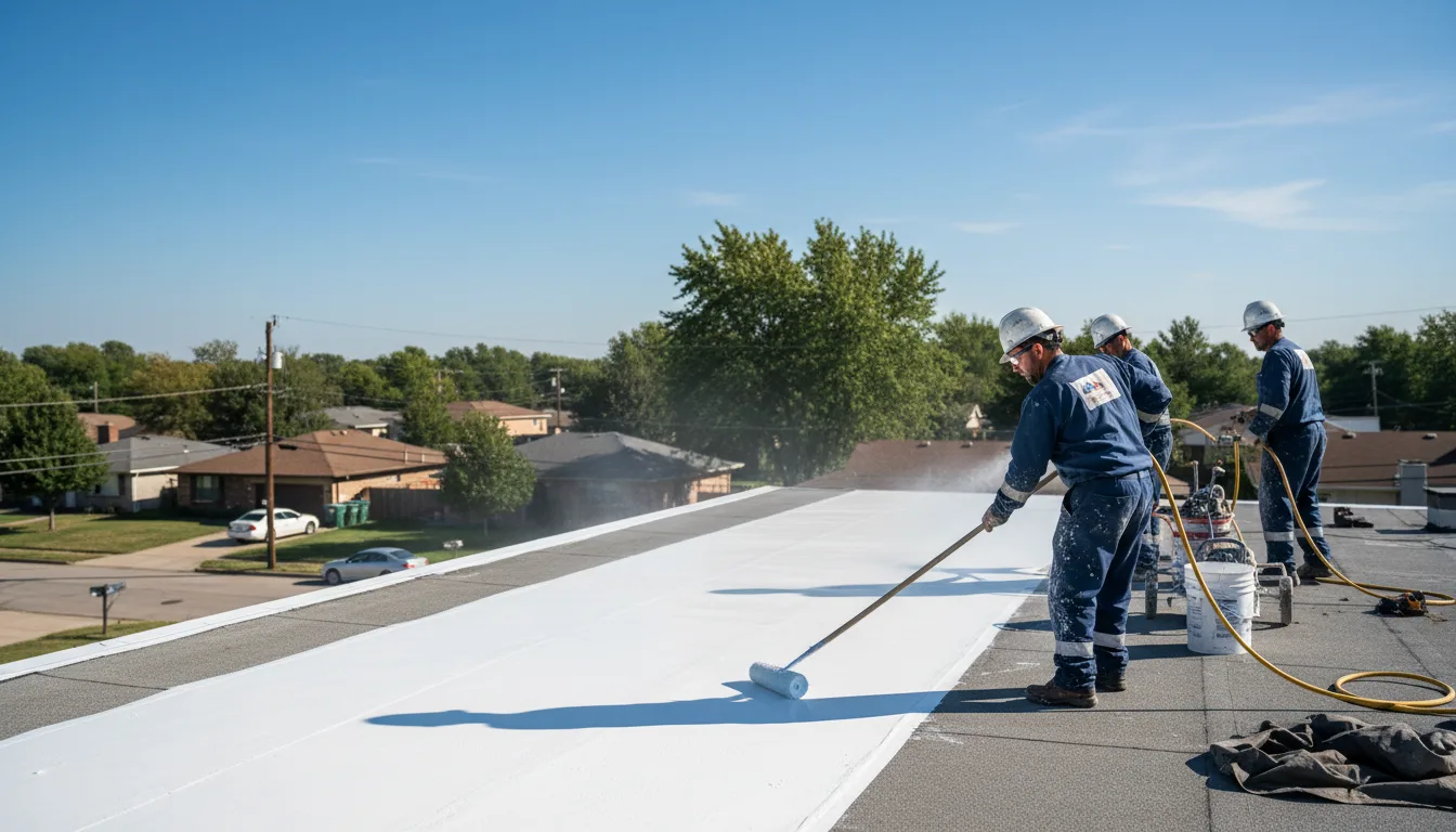 Commercial roof coating in Lawler, IA near me